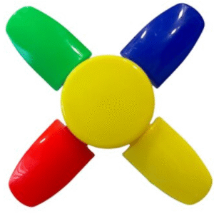 4+1 Mini LED Fan Light 28W Multi-Colored Ceiling Fan Light with Energy-Efficient LED, Modern Design